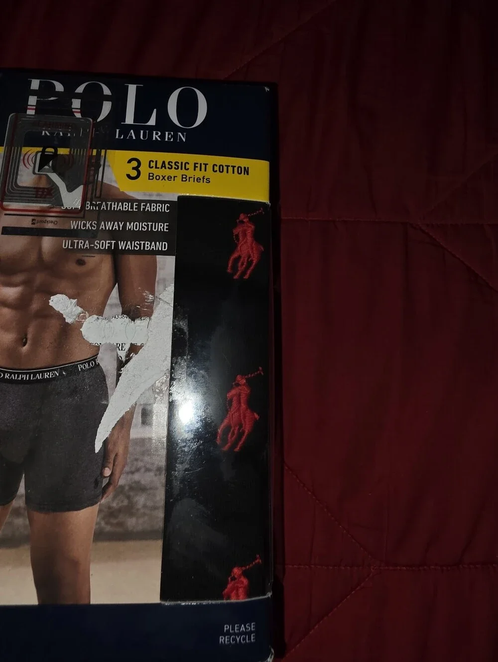 Polo Ralph Lauren SEALED! NIB! 3 Classic Fit Cotton Boxer Briefs in Black. Sz Md